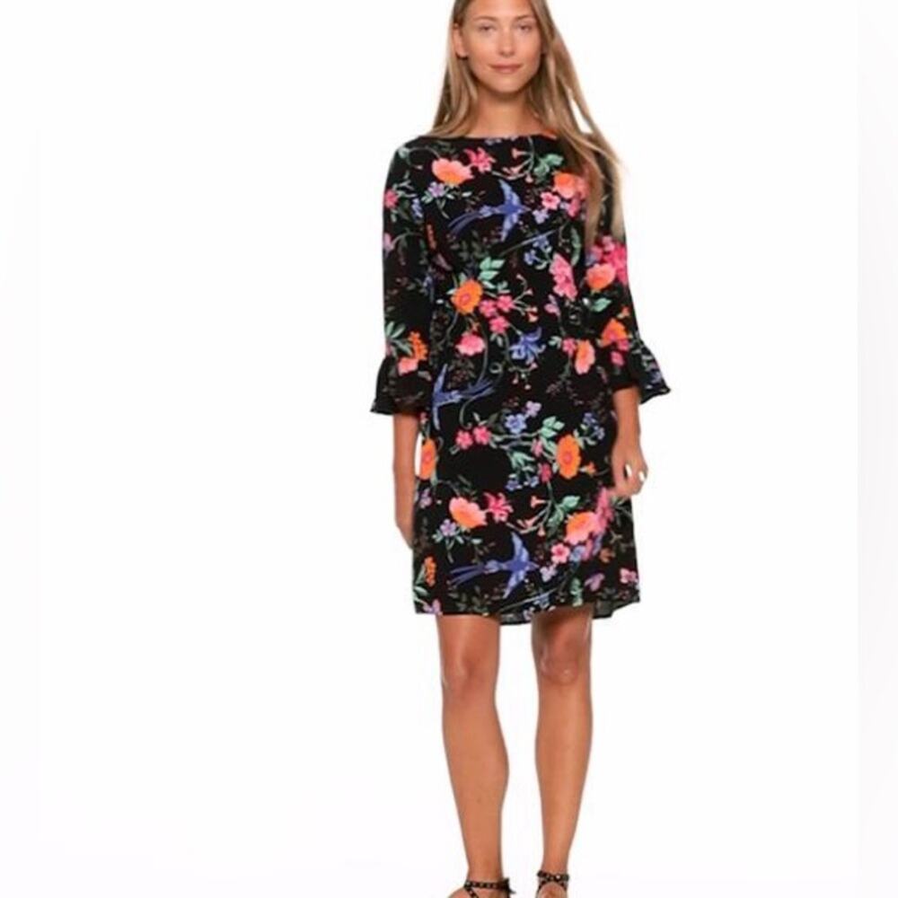 Old Navy Floral Ruffle Sleeve Shift Dress